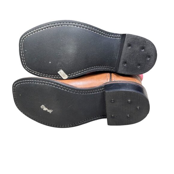 Old West Wide Square Toe 3 Kids Pink Cowgirl Boots Western Boho Outdoors - Picture 5 of 7